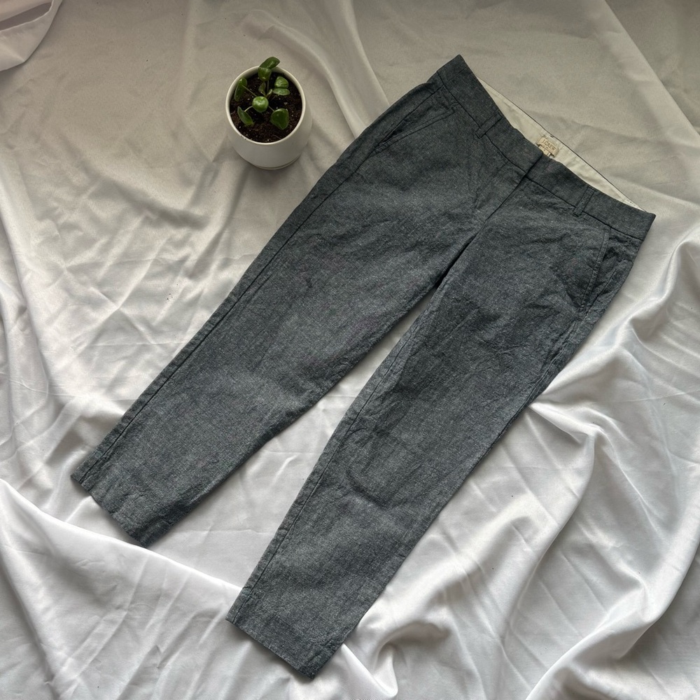 J. Crew Charcoal Cropped Pants, size 0